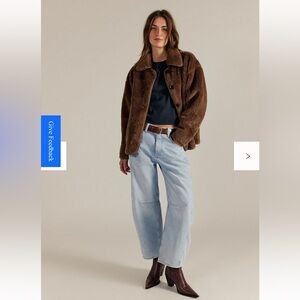 NWT We the Free CRVY Venus Barrel Jean 28(S)